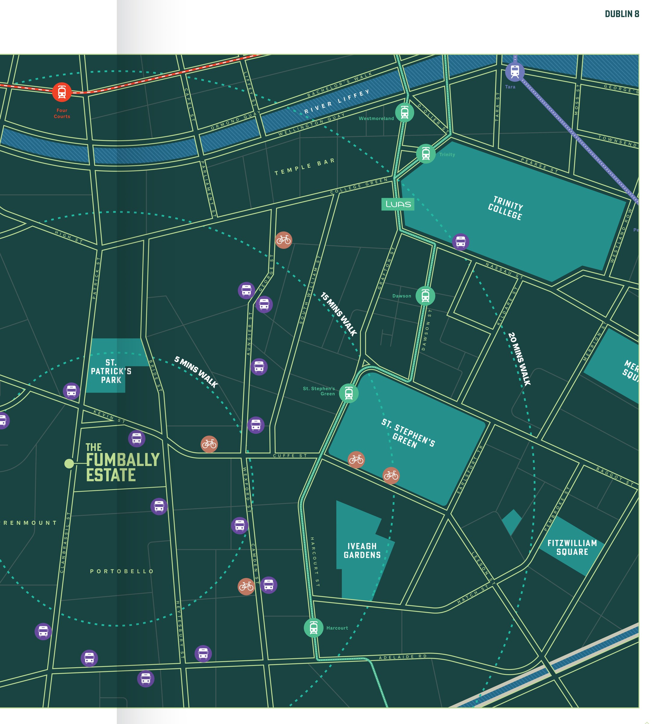Site extent — The Fumbally Estate within The Liberties, Dublin 8