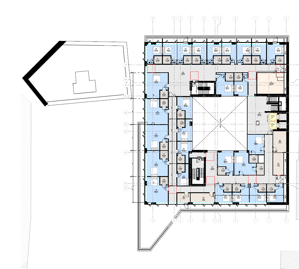 Proposed fourth floor plan