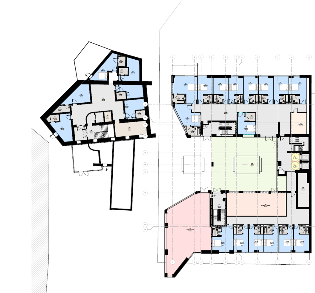 Proposed ground floor plan — Fumbally Court, Square, Studio & Mews